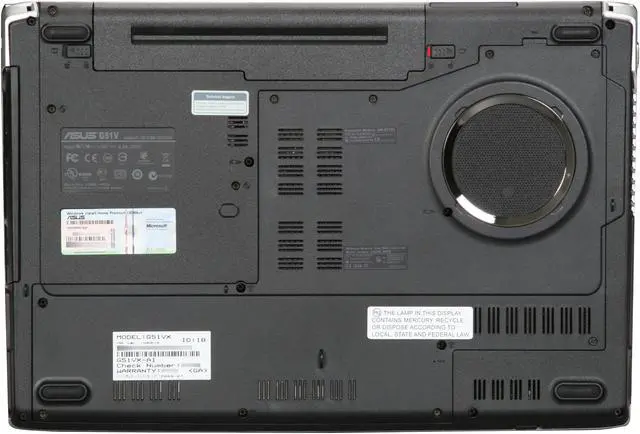 Alt view image 7 of 8 - ASUS Laptop G Series Intel Core 2 Quad Q9000 4GB Memory 640GB HDD NVIDIA GeForce GTX 260M 15.6" Windows Vista Home Premium 64-bit G51Vx-A1