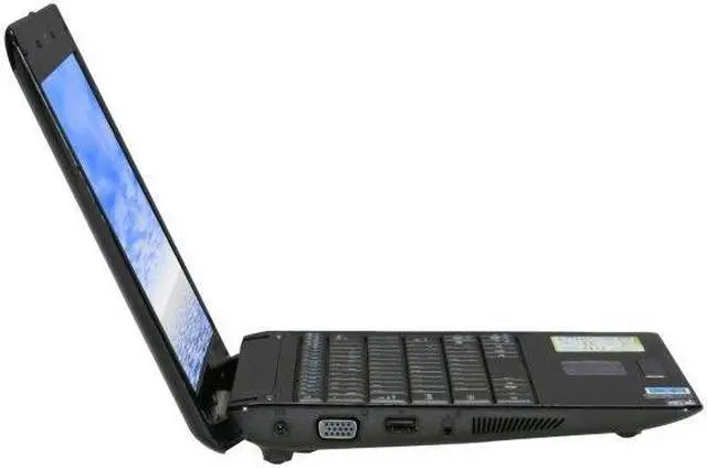 Alt view image 4 of 6 - ASUS Eee PC 1101HA (Seashell) 1101HA-MU1X-BK Black Intel Atom Z520 11.6" WXGA 1GB Memory 160GB HDD NetBook