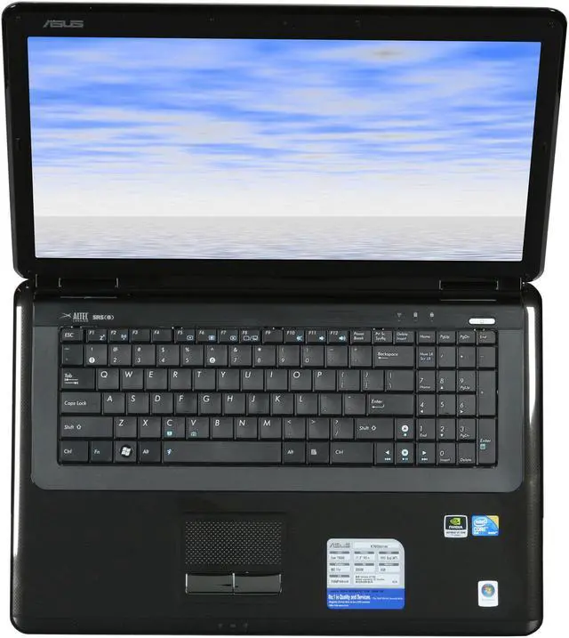 Alt view image 6 of 8 - ASUS Laptop K70 Series Intel Core 2 Duo T6500 4GB Memory 320GB HDD NVIDIA GeForce GT 120M 17.3" Windows Vista Home Premium K70IO-B1