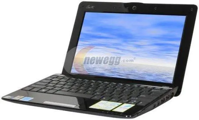 Alt view image 2 of 2 - ASUS Eee PC Seashell 1005HA-EU1X-BK Crystal Black Intel Atom N270(1.60 GHz) 10.1" WSVGA 1GB Memory 160GB HDD Netbook