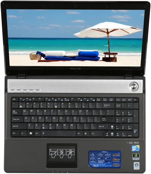 Alt view image 6 of 8 - ASUS Laptop N61 Series Intel Core 2 Duo T6600 4GB Memory 320GB HDD NVIDIA GeForce GT 220M 16.0" Windows Vista Home Premium N61Vg-X1