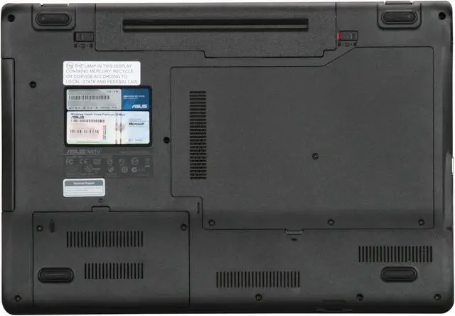 Alt view image 7 of 8 - ASUS Laptop N61 Series Intel Core 2 Duo T6600 4GB Memory 320GB HDD NVIDIA GeForce GT 220M 16.0" Windows Vista Home Premium N61Vg-X1