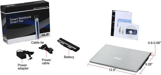 Alt view image 8 of 8 - ASUS Laptop UL30 Series Intel Core 2 Duo SU7300 4GB Memory 320GB HDD Intel GMA 4500MHD 13.3" Windows Vista Home Premium UL30A-X3