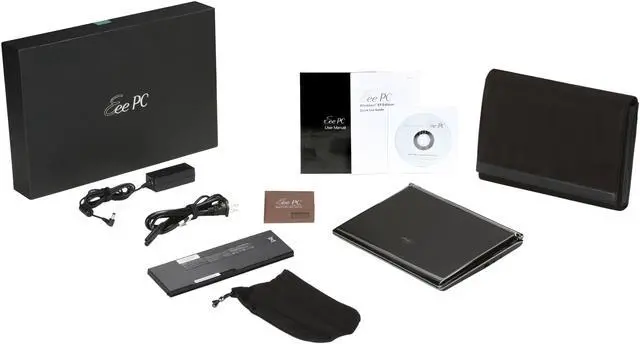 Alt view image 8 of 8 - ASUS Eee PC S101 EPCS101B-BLK043X Graphite Intel Atom N270(1.60 GHz) 10.2" WSVGA 1GB Memory 32GB SSD Netbook