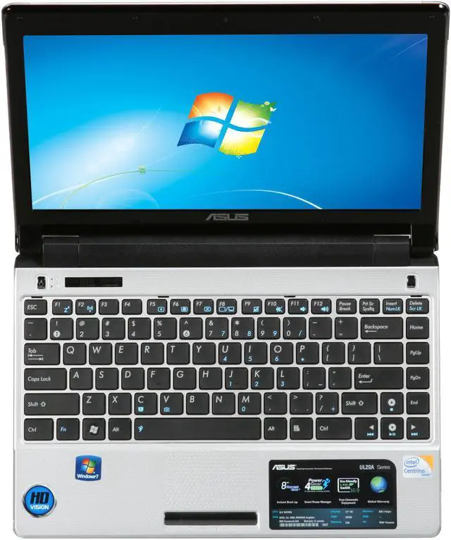 Alt view image 6 of 8 - ASUS Laptop UL20 Series Intel Core 2 Duo SU7300 2GB Memory 250GB HDD Intel GMA 4500MHD 12.1" Windows 7 Home Premium UL20A-A1