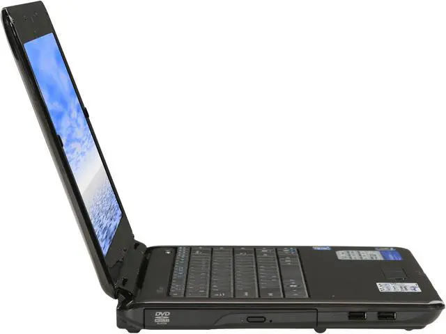 Alt view image 4 of 8 - ASUS Laptop K40 Series Intel Core 2 Duo T6600 4GB Memory 320GB HDD Intel GMA 4500M 14.0" Windows 7 Home Premium 64-bit K40IJ-D2