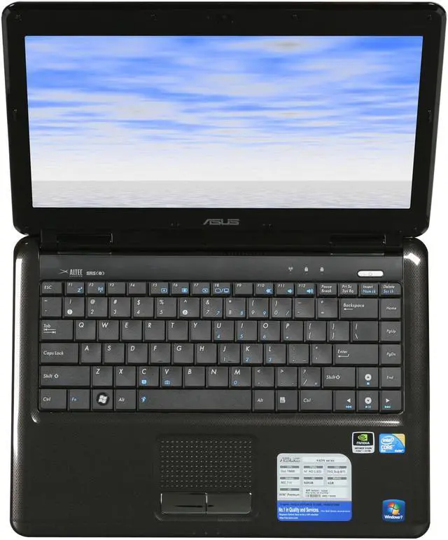 Alt view image 6 of 8 - ASUS Laptop K40 Series Intel Core 2 Duo T6600 4GB Memory 500GB HDD NVIDIA GeForce G102M 14.0" Windows 7 Home Premium K40IN-C2