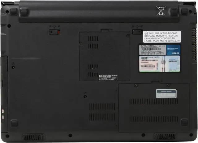 Alt view image 7 of 8 - ASUS Laptop UL80 Series Intel Core 2 Duo SU7300 4GB Memory 320GB HDD NVIDIA GeForce G210M + Intel GMA 4500MHD 14.0" Windows 7 Home Premium UL80Vt-A1