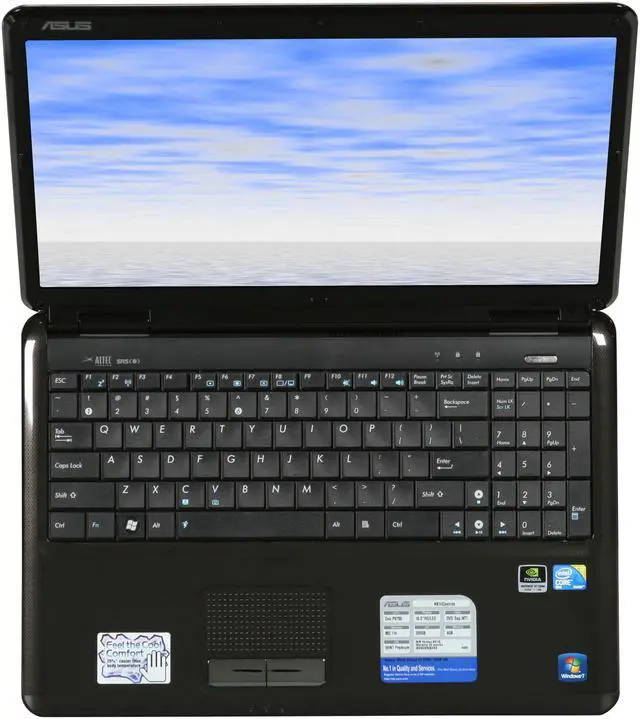 Alt view image 6 of 8 - ASUS Laptop Intel Core 2 Duo P8700 4GB Memory 320GB HDD NVIDIA GeForce GT 220M 16.0" Windows 7 Home Premium K61IC-A1