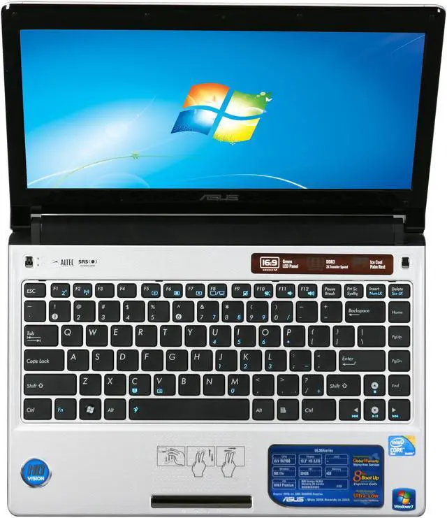 Alt view image 6 of 8 - ASUS Laptop UL30 Series Intel Core 2 Duo SU7300 4GB Memory 320GB HDD Intel GMA 4500MHD 13.3" Windows 7 Home Premium UL30A-X4