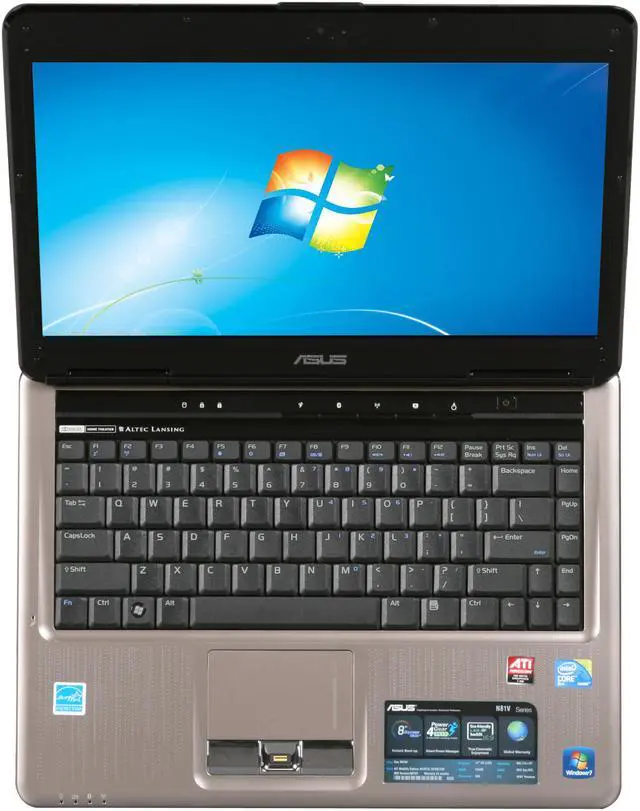 Alt view image 6 of 8 - ASUS Laptop N81 Series Intel Core 2 Duo P8700 4GB Memory 320GB HDD ATI Mobility Radeon HD 4650 14.0" Windows 7 Home Premium 64-bit N81Vp-X1