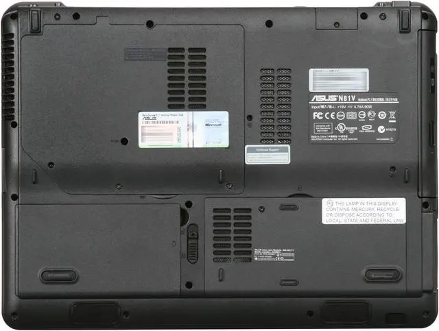 Alt view image 7 of 8 - ASUS Laptop N81 Series Intel Core 2 Duo P8700 4GB Memory 320GB HDD ATI Mobility Radeon HD 4650 14.0" Windows 7 Home Premium 64-bit N81Vp-X1