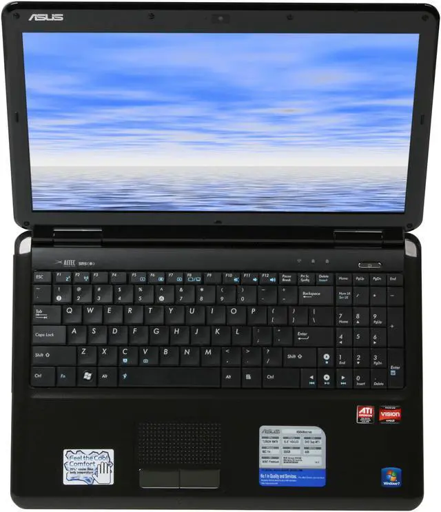 Alt view image 6 of 8 - ASUS Laptop K50 Series AMD Turion 64 X2 RM-75 4GB Memory 320GB HDD ATI Mobility Radeon HD 4570 15.6" Windows 7 Home Premium K50AB-X2A