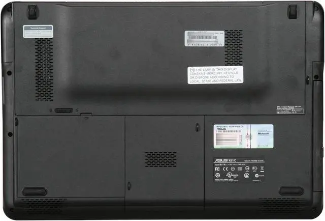 Alt view image 7 of 8 - ASUS Laptop Intel Core 2 Duo T6600 4GB Memory 320GB HDD NVIDIA GeForce GT 220M 16.0" Windows 7 Home Premium K61IC-X1