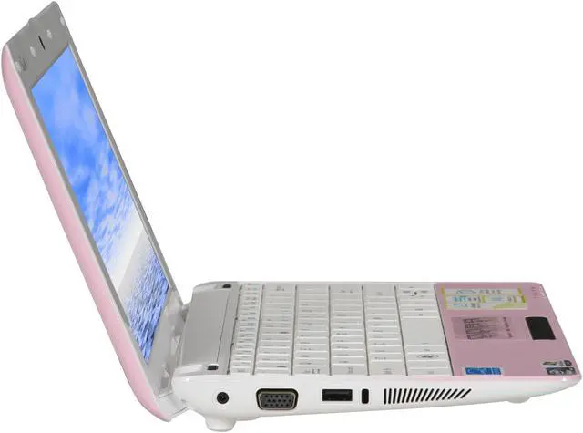 Alt view image 4 of 8 - ASUS Eee PC Seashell 1005HA-MU17-PI Rose Pink Intel Atom N270(1.60 GHz) 10.1" WSVGA 1GB Memory 250GB HDD Netbook