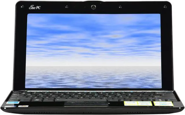 Alt view image 4 of 8 - ASUS Eee PC Seashell 1005HA-PU17-BK Crystal Black Intel Atom N280(1.66 GHz) 10.1" WSVGA 1GB Memory 250GB HDD Netbook