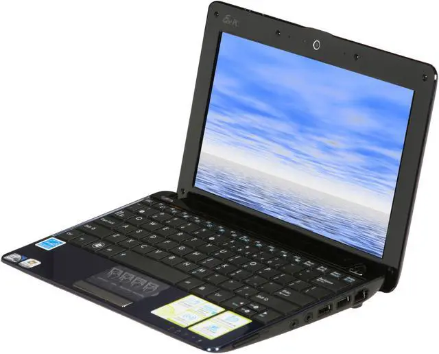 Alt view image 2 of 8 - ASUS Eee PC Seashell 1005HA-PU17-BU Royal Blue Intel Atom N280(1.66 GHz) 10.1" WSVGA 1GB Memory 250GB HDD Netbook