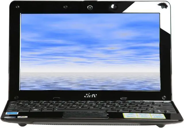 Alt view image 5 of 8 - ASUS Eee PC Seashell 1008HA-MU17-BK Pearl Black Intel Atom N280(1.66 GHz) 10.1" WSVGA 1GB Memory 250GB HDD Netbook