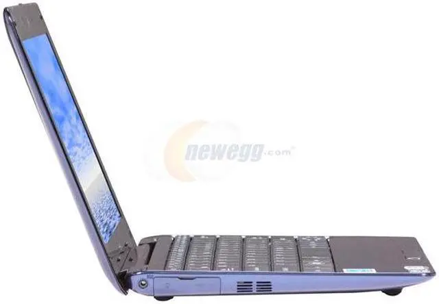 Alt view image 4 of 8 - ASUS Eee PC Seashell 1008HA-MU17-BU Pearl Blue Intel Atom N280(1.66 GHz) 10.1" WSVGA 1GB Memory 250GB HDD Netbook