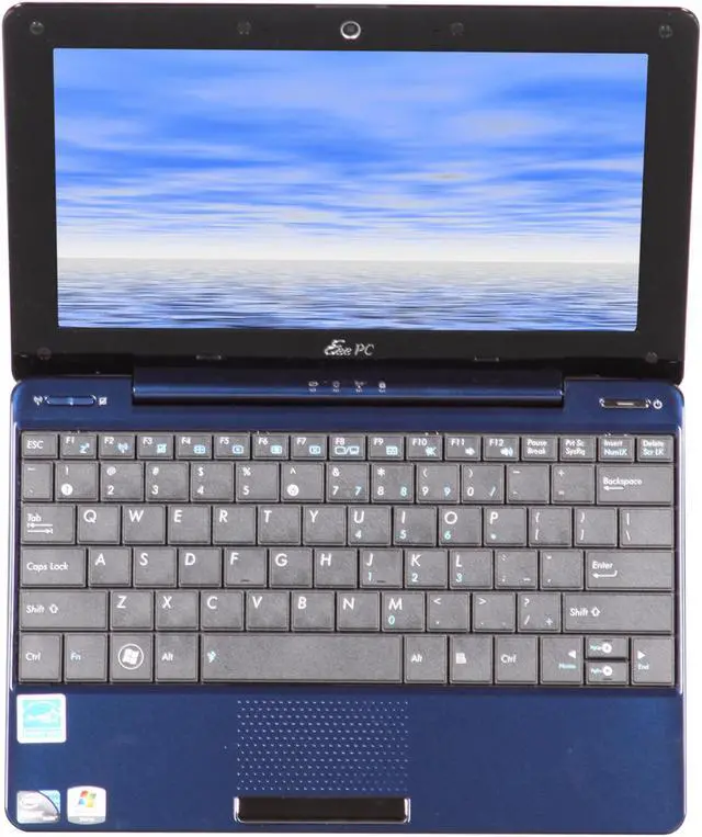 Alt view image 6 of 8 - ASUS Eee PC Seashell 1008HA-MU17-BU Pearl Blue Intel Atom N280(1.66 GHz) 10.1" WSVGA 1GB Memory 250GB HDD Netbook