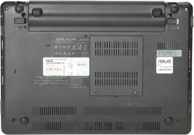 Alt view image 7 of 8 - ASUS Eee PC 1201N-PU17-SL Silver Intel Atom N330(1.60 GHz) 12.1" WXGA 2GB Memory 250GB HDD NetBook