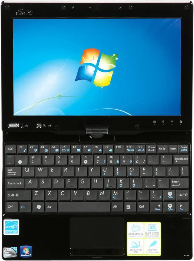 Alt view image 6 of 10 - ASUS Eee PC T91MT-PU17-BK 1GB Memory 8.9" 1024 x 600 Tablet PC Windows 7 Home Premium