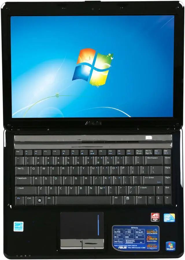 Alt view image 6 of 8 - ASUS Laptop Intel Core 2 Duo P8700 4GB Memory 500GB HDD ATI Mobility Radeon HD 4650 14.1" Windows 7 Home Premium 64-bit X83VP-A1