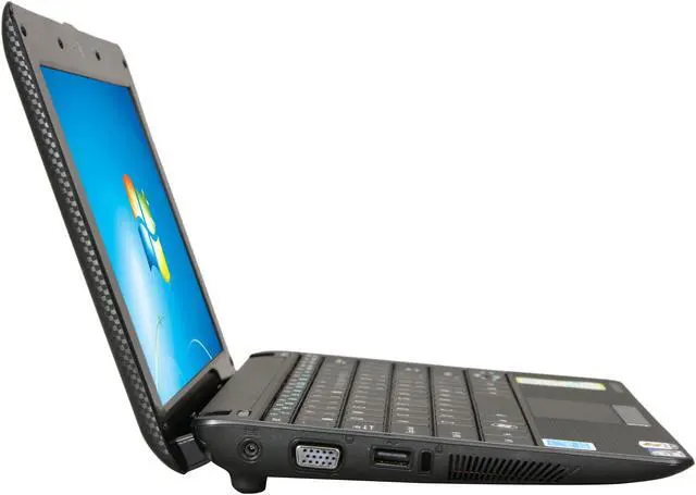 Alt view image 4 of 8 - ASUS Eee PC 1001P-MU17-BK Black (texture) Intel Atom N450(1.66 GHz) 10.1" WSVGA 1GB Memory 160GB HDD Netbook