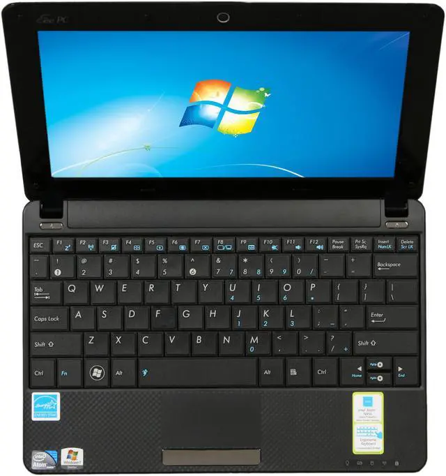 Alt view image 6 of 8 - ASUS Eee PC 1001P-MU17-BK Black (texture) Intel Atom N450(1.66 GHz) 10.1" WSVGA 1GB Memory 160GB HDD Netbook