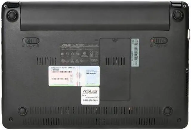 Alt view image 7 of 8 - ASUS Eee PC 1001P-MU17-BK Black (texture) Intel Atom N450(1.66 GHz) 10.1" WSVGA 1GB Memory 160GB HDD Netbook