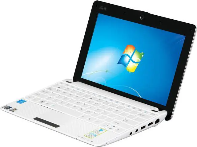Alt view image 2 of 8 - ASUS Eee PC 1001P-MU17-WT White (texture) Intel Atom N450(1.66 GHz) 10.1" WSVGA 1GB Memory 160GB HDD Netbook