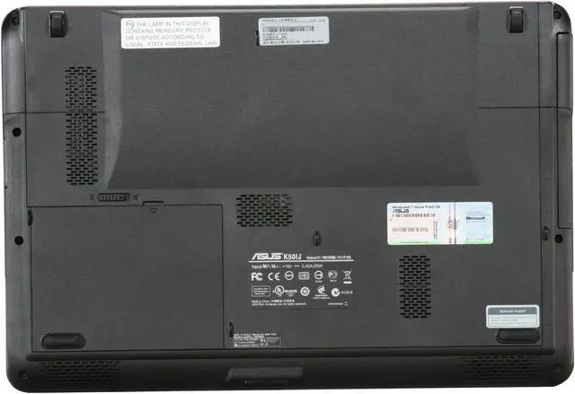 Alt view image 7 of 8 - ASUS Laptop K50 Series Intel Pentium T4400 4GB Memory 320GB HDD Intel GMA 4500M 15.6" Windows 7 Home Premium 64-bit K50IJ-H1