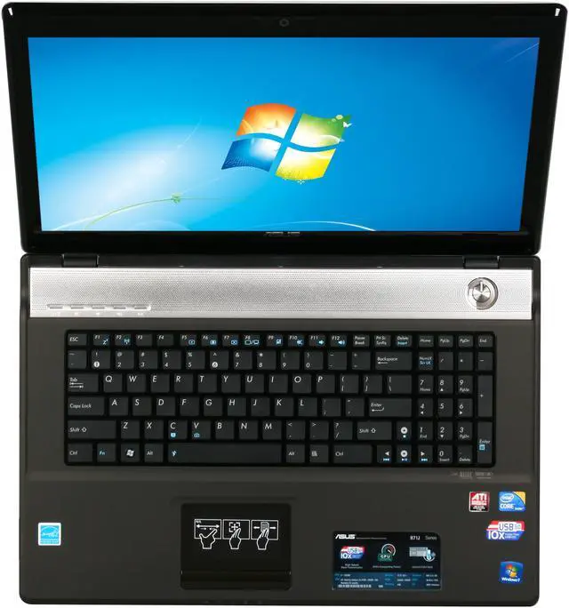 Alt view image 6 of 8 - ASUS Laptop Intel Core i7-720QM 4GB Memory 640GB HDD ATI Mobility Radeon HD 5730 17.3" Windows 7 Home Premium 64-bit N71JQ-A1