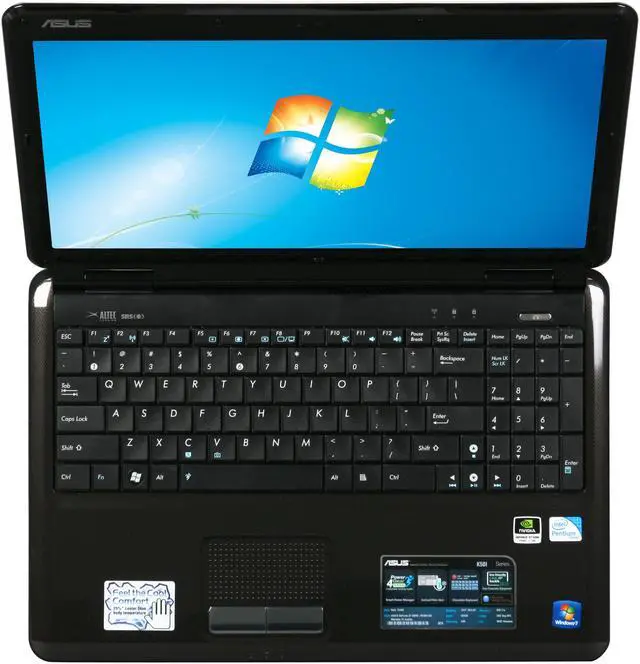Alt view image 6 of 8 - ASUS Laptop Intel Pentium T4400 4GB Memory 320GB HDD NVIDIA GeForce GT 320M 15.6" Windows 7 Home Premium 64-bit K50ID-X1