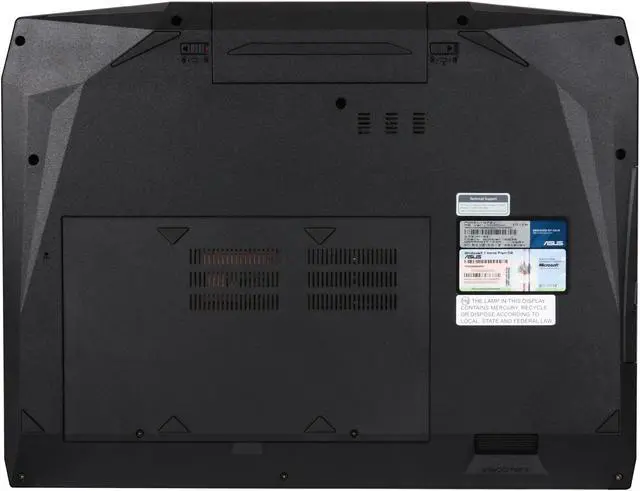 Alt view image 7 of 8 - ASUS Laptop G Series Intel Core i7-720QM 8GB Memory 500GB HDD ATI Mobility Radeon HD 5870 17.3" Windows 7 Home Premium 64-bit G73JH-X1