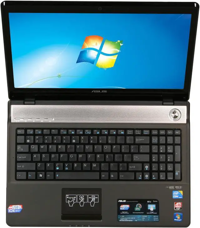 Alt view image 6 of 8 - ASUS Laptop N61 Series Intel Core i7-720QM 4GB Memory 320GB HDD ATI Mobility Radeon HD 5730 16.0" Windows 7 Home Premium 64-bit N61JQ-X1