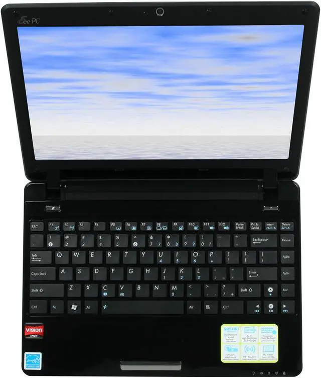 Alt view image 6 of 8 - ASUS Eee PC 1201T-MU10-BK Black AMD Athlon Neo MV-40(1.60 GHz) 12.1" WXGA 2GB Memory 250GB HDD NetBook