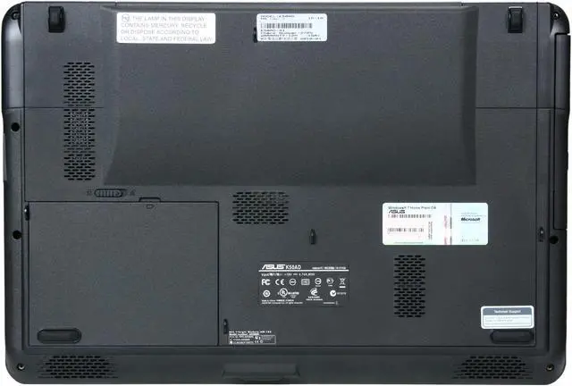 Alt view image 7 of 8 - ASUS Laptop K50 Series AMD Turion II M520 4GB Memory 320GB HDD ATI Mobility Radeon HD 4570 15.6" Windows 7 Home Premium 64-bit K50AD-X1
