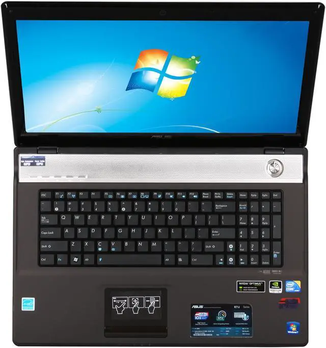 Alt view image 6 of 8 - ASUS Laptop Intel Core i3-350M 4GB Memory 500GB HDD NVIDIA GeForce GT 325M with NVIDIA Optimus Technology 17.3" Windows 7 Home Premium 64-bit N71JV-X1