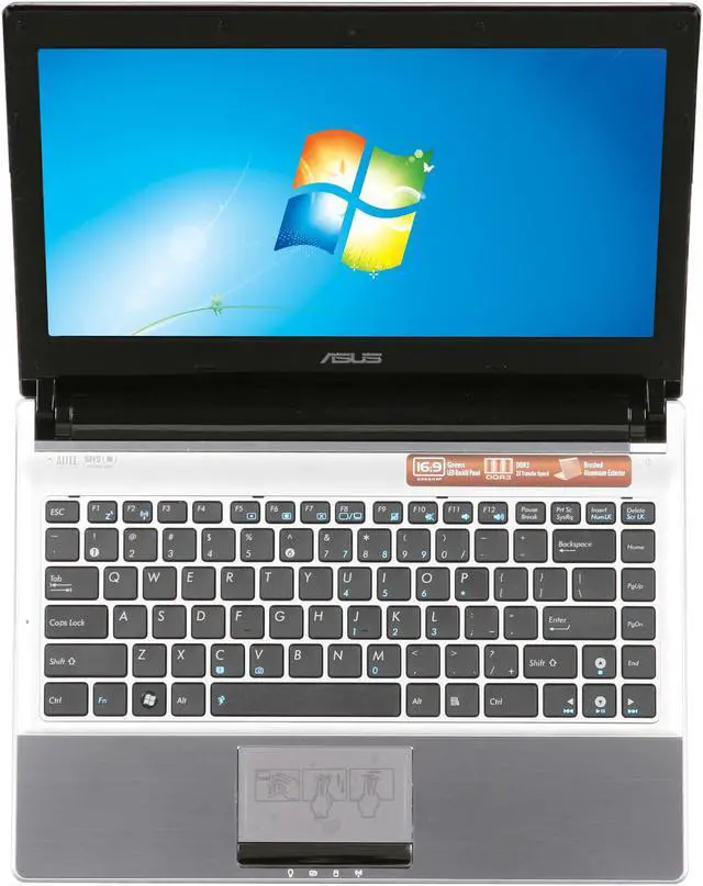 Alt view image 6 of 8 - ASUS Laptop U30 Series Intel Core i3-350M 4GB Memory 320GB HDD NVIDIA GeForce 310M 13.3" Windows 7 Home Premium 64-bit U30JC-A1