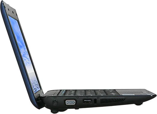 Alt view image 4 of 7 - ASUS Eee PC 1005HAB-RBLU001X Navy Blue Intel Atom N270(1.60 GHz) 10.1" 1GB Memory 160GB HDD Netbook