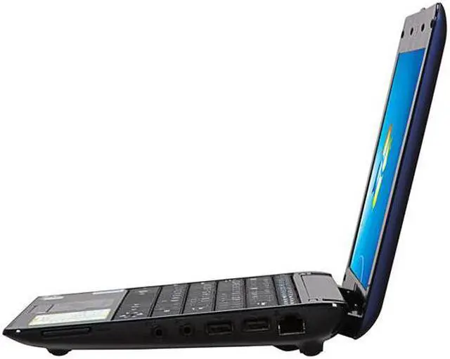 Alt view image 2 of 7 - ASUS Eee PC 1005HAB-RBLU005S Midnight Blue Intel Atom N270(1.60 GHz) 10.1" 1GB DDR2 Memory 160GB HDD Netbook