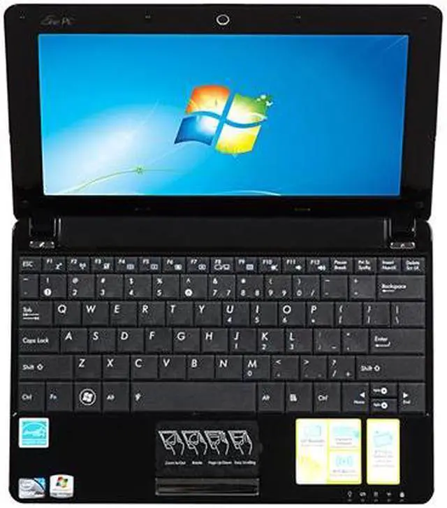 Alt view image 6 of 7 - ASUS Eee PC 1005HAB-RBLU005S Midnight Blue Intel Atom N270(1.60 GHz) 10.1" 1GB DDR2 Memory 160GB HDD Netbook