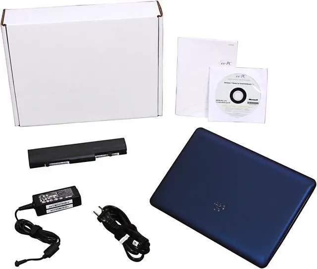 Alt view image 7 of 7 - ASUS Eee PC 1005HAB-RBLU005S Midnight Blue Intel Atom N270(1.60 GHz) 10.1" 1GB DDR2 Memory 160GB HDD Netbook