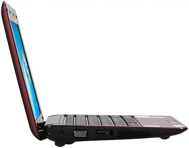 Alt view image 4 of 7 - ASUS Eee PC 1005PEB-RRED01S-FR Red Intel Atom N450(1.66 GHz) 10.1" 1GB DDR2 Memory 250GB HDD Netbook