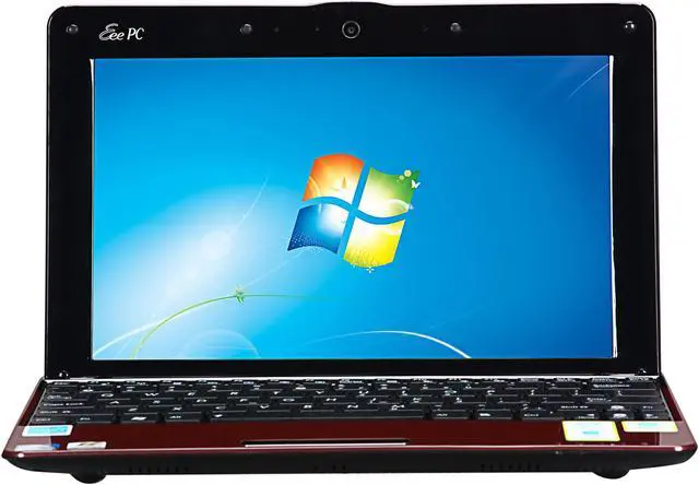 Alt view image 5 of 7 - ASUS Eee PC 1005PEB-RRED01S-FR Red Intel Atom N450(1.66 GHz) 10.1" 1GB DDR2 Memory 250GB HDD Netbook
