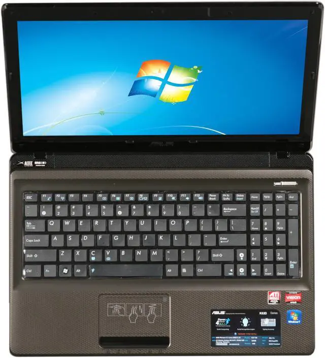 Alt view image 6 of 8 - ASUS Laptop K52 Series AMD Phenom II N830 4GB Memory 320GB HDD ATI Mobility Radeon HD 5470 15.6" Windows 7 Home Premium 64-bit K52DR-X1