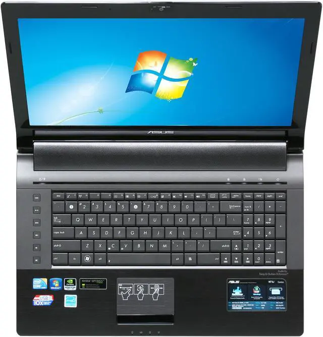 Alt view image 6 of 8 - ASUS Laptop Intel Core i5-450M 4GB Memory 500GB HDD NVIDIA GeForce GT 335M 17.3" Windows 7 Home Premium 64-bit N73JN-X1