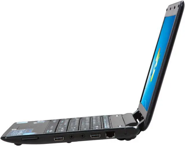 Alt view image 2 of 7 - ASUS Eee PC Seashell 1201PN-PU17-BK Black Intel Atom N450(1.66 GHz) 12.1" WXGA 2GB Memory 250GB HDD NetBook