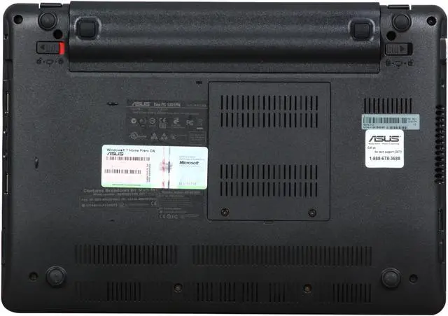 Alt view image 7 of 7 - ASUS Eee PC Seashell 1201PN-PU17-BK Black Intel Atom N450(1.66 GHz) 12.1" WXGA 2GB Memory 250GB HDD NetBook